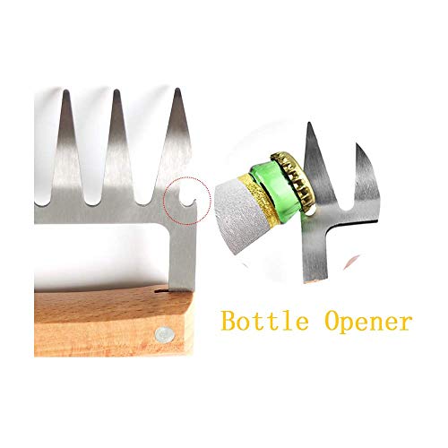 Bear Claws Meat Shredder, Pulled Pork Shredder Claws, 3 In 1 Metal Meat