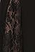 Zoozie LA Women's Bell Bottoms Black Lace Detailed Flare Yoga Pants, Large