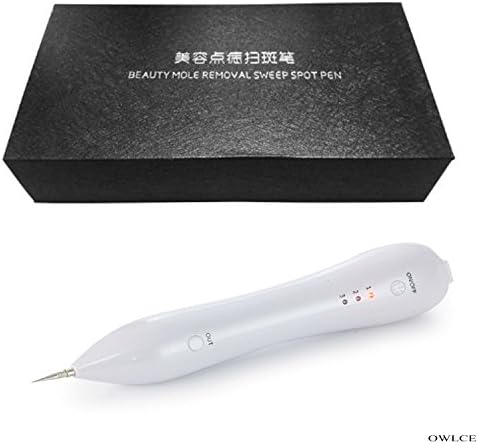 OWLCE Portable Dot Mole Removal Remover For Dark Freckle Age Spot Small Tattoo Pigmentation Nevus Skin Tag Removal Pen (White)