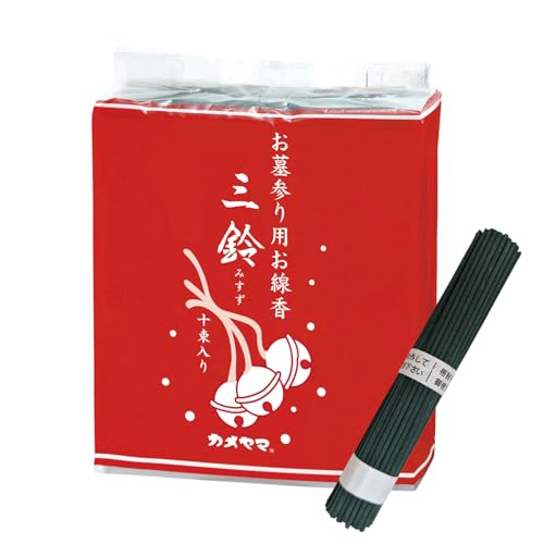 カメヤマ 三鈴香 太巻 10束入 約80本×10束 お墓参り