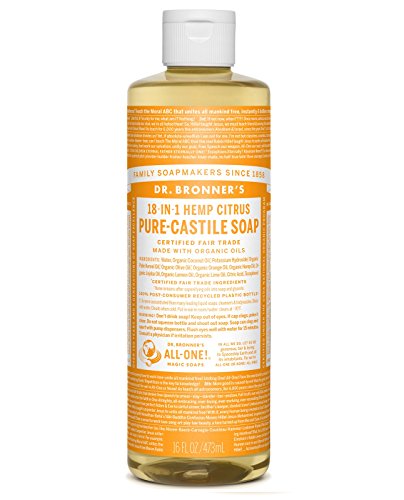Dr. Bronner's Fair Trade & Organic Castile Liquid Soap - (Citrus Orange, 16 oz)
