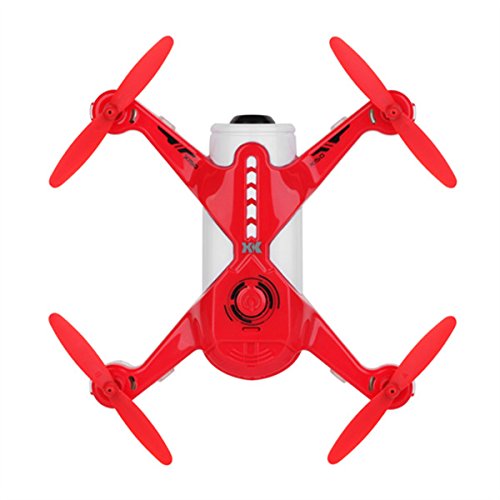 RC Drone with Blade Protector, FPV 1MP Camera, Mobile Phone APP, Altitude Hold, One Key Take Off & Landing (red) - Thumbnail 3
