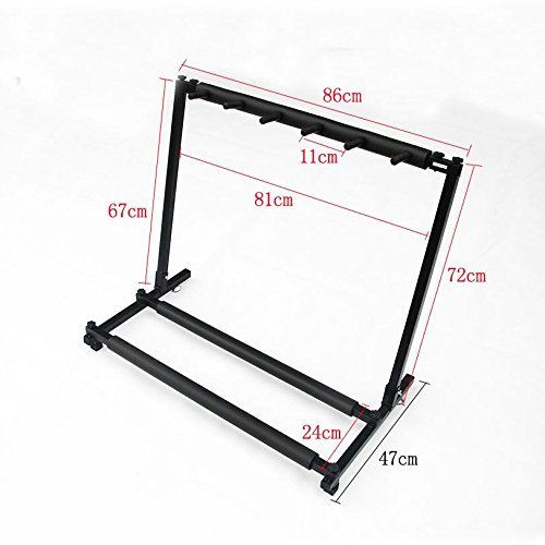 boby Multi Guitar Stand Rack for 5 Guitars Acoustic Guitar Bass