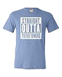 Go All Out Screenprinting Adult Straight Outta Tilted Towers Triblend T-Shirt