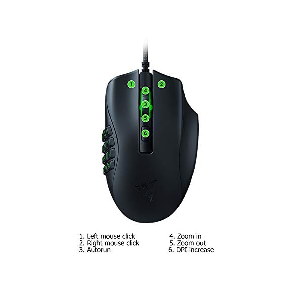 Razer-Naga-X-Ergonomic-MMO-Gaming-Mouse-with-16-Programmable-Buttons-Optical-Mouse-Switches-5G-Optical-Sensor-Chroma-RGB-Speedflex-Cable-Black Razer Naga X - Ergonomic Gaming Mouse with 16 Programmable Buttons (Optical Mouse Switches, 5G Optical Sensor, Chroma…