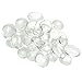 48 PCS Glass Dome Oval Tile Cabochons Clear Magnifying Cabs Non-calibrated for Jewelry Making by ZXSWEET (Round with 12mm,25mm,30mm and Oval with 30 x 40mm)