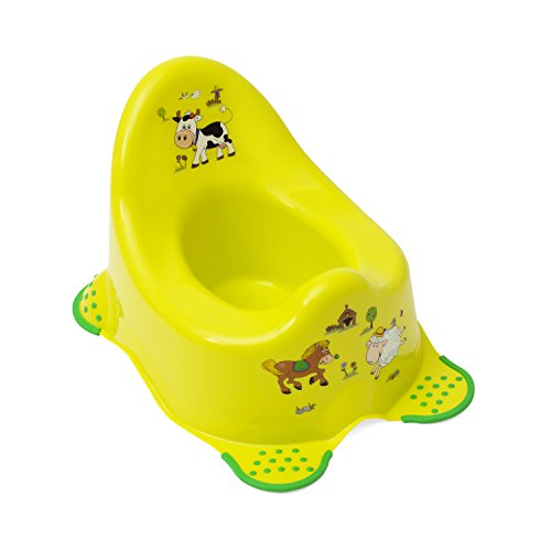 keeeper Funny Farm baby potty, from approx. 18 months to approx. 3 years, non-slip function, Adam, green — image 1