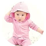 AutumnFall Cute Baby Boys Girls Cute Animal Dinosaur Long Sleeve Hoodie Romper Baby Costumes Jumpsuit (Pink, Size