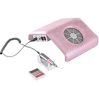 Miss Sweet Electric Nail Drill Machine and Nail dust collector All-in-one (Pink P)