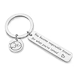 WUSUANED The Little Prince and Fox Keychain Jewelry You Become Responsible Forever for What You've Tamed Pet Lover Gift (Little Prince's Fox Keychain)