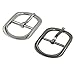 DGOL 10pcs 1 inch Tri-Glide Slide Buckle Zinc Alloy Center Bar Tri Glide Webbing Strap Purse Roller Pin Buckles Silver Gunmetal 5pcs Each