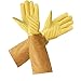 Hense Durable Leather Rose Pruning Gardening Gloves Puncture Resistant Yard Work Gloves Pruning Gloves for Gardener Orchardist Farmer Owner Men Women