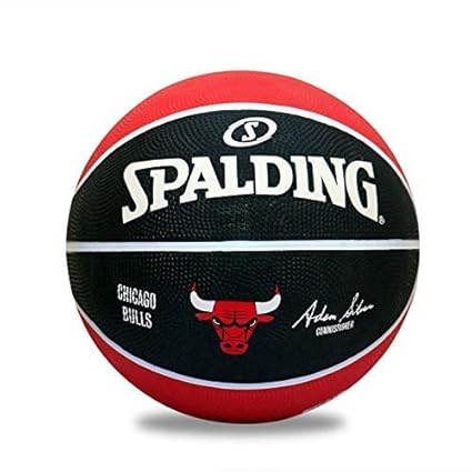 Buy Spalding Bulls Rubber Basketball Color Multicolour Size 7 Online At Low Prices In India Amazon In