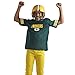 Franklin Sports Green Bay Packers Kids Football Uniform Set - NFL Youth Football Costume for Boys & Girls - Set Includes Helmet, Jersey & Pants - Large