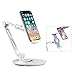 suptek Aluminum Tablet Desk Stand for iPad, iPhone, Samsung, Asus and More 4.7-11 inch Devices, 360° Flexible Cell Phone Holder Mount, Good for Bed, Kitchen, Office (YF208DW)