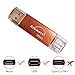 Avomoco 128GB USB Flash Drive for Android Phones,Tablets and PCs, Photo Memory Drive for Android Phone,for Samsung Galaxy S7/S6/S5/S4/S3/Note5/4/3/2,A7/A8/A9,C5/C7 etc.(for Micro Port&USB A Port)