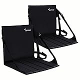 Sportneer Stadium Seats & Cushions | Water Resistant with Back Rest and Mesh Pocket