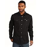 Marc Ecko Mens Deadly Thread Button Up Shirt black S