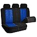 FH GROUP FH-FB071115-SEAT Travel Master Seat Covers Airbag Ready & Rear Split Blue/Black