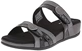 Skechers Women's Palm Springs Dress Sandal, Black/Pewter, 8 M US