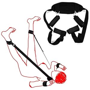 ENGOOL Hanging On Door Swing, Adjustable Swing Toy for Women Men with Furry Cuffs