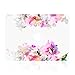 TOP CASE - Floral Reflection Pattern Graphics Rubberized Hard Case Compatible MacBook Air 13