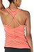 icyzone Workout Yoga Fitness Sports Racerback Tank Tops for Women (S, Fusion Coral)