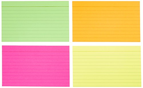 2 AmazonBasics+Ruled+Assorted+3x5+Inch+300+Count