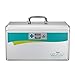 Glosen Medicine Lock Box,locking medicine box, Security Lock Boxes【Extra Large-16inch】 15.9x9.3x8.9 Inch,lock box, First Aid Key Safe Box,Lock Box for Medication