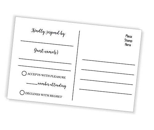 50 Greenery RSVP Postcards, Watercolor Floral RSVP Cards, Response Card, Blank RSVP Reply, RSVP for Wedding, Rehearsal Dinner, Baby Shower, Bridal, Birthday, Engagement, Bachelorette Party (50-pack) - Thumbnail 2