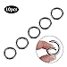 EDC Ring Buckle Locking Carabiners 10Pcs Zinc Alloy Round Carabiner Spring Snap Clips Hook Keychain Keyring Buckle Snap Hook Ring Keychain