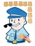 Fun Express Pin The Badge on The Policeman Police Carnival Party Game