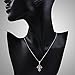 925 Sterling Silver Celtic Filigree Design Cross Pendant Necklace, 18 inch Snake Chain