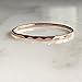 1 Stacking Ring 14k Rose Gold Filled, Dainty Little Plain Band, Size 10