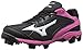 Mizuno Women's 9 Spike adv Finch frhse6 bk-wh, Black/Pink, 8 M US