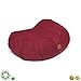 Buckwheat Meditation Cushion – Crescent, Round Or Zabuton Zafu Yoga Pillow | 7 Colors | Zippered Organic Cotton Cover & Liner to Add or Remove Hulls | Machine Washable | Carrying Handle