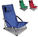 Low Sling Beach Chair Folding Campfire Camping Sand Chair