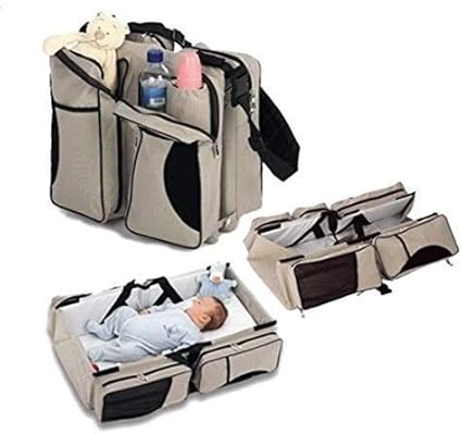 baby bed and bag