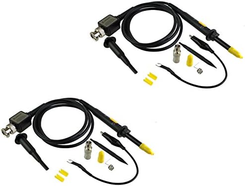 Tekpower TP6150 150 MHz Oscilloscope Probe with Selectable Attenuation Ratios, X1 and X10 (2-pack)