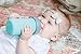 Mason Bottle 8oz Silicone Baby Bottle with Medium Flow Nipple (3+ Months) – Breastfeeding Bottle, Reusable Silicone Squeeze Pouch – BPA & BPS-Free, Non-Toxic, Made in USA (Teal)