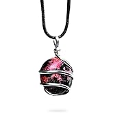 AYANA Rhodonite Necklace | Heart and Root Chakra | Taurus and January Birthstone | Handmade, Ethically Sourced Pendant Neckla