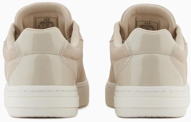 Zapatillas de Piel para Mujer London, con Logotipo Dorado, Arena, 36 EU