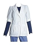 Lab Coats by Barco Uniforms Women's Short Sleeve 2 Pocket Lab Coat