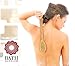 Bath Blossom Bamboo Bath Body Brush Extra Long Handle Exfoliating Back Scrubber - Effective Back Brush Exfoliation and Skin Cellulite Brushes - Used for Wet or Dry Brushing For Men and Women