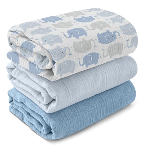GLLQUEN BABY Muslin Swaddle Blankets
