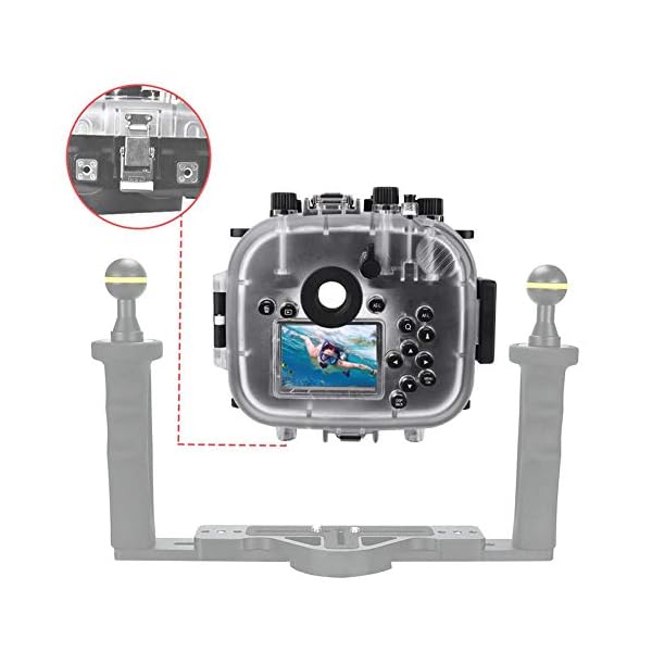 Vbestlife Unterwasserkamera Tauchen Gehäuse für Fuji X-T3,40M / 130ft wasserdichte spiegellose Kamera Gehäuse mit 16… – Bild 6