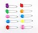 yueton Pack of 50 Assorted Color Plastic Head Baby Safety Pins Safety Locking Baby Cloth Diaper Nappy Pins (Fruits)