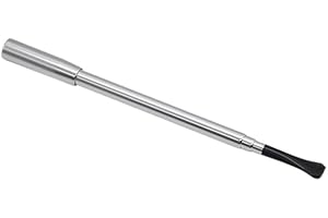 BOOW 1920's Vintage Aluminum Cigarette Holder Ladies Long Smoking Pipe Filter Roaring 20s Flapper Girl Costume Accessories (Silver)