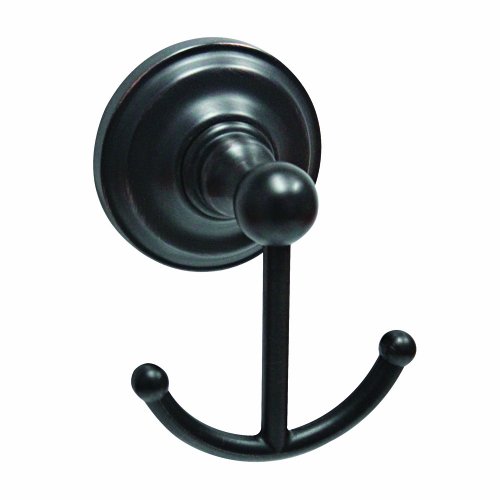 MODONA Four Piece Bathroom Accessories Set, Includes 24" Towel Bar, Robe Hook, Towel Ring, and Toilet Paper Holder - Rubbed Bronze - Viola Series - 5 Year Warrantee