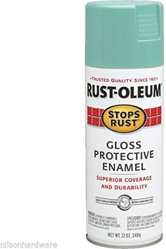 6 Pk Light Turquoise Rust-Oleum Stops Rust Anti-Rust Gloss Spray Paint 284678